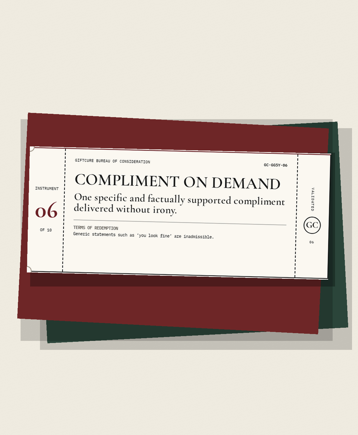 The Relationship Coupon Booklet